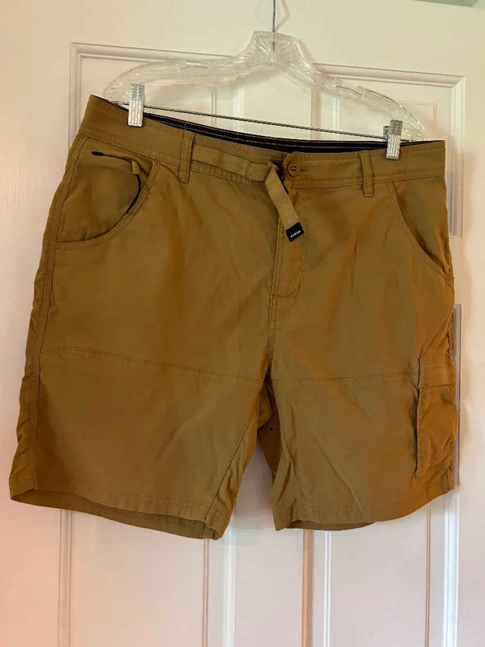 PRANA MENS SHORTS DARK TAN SIZE 36/8